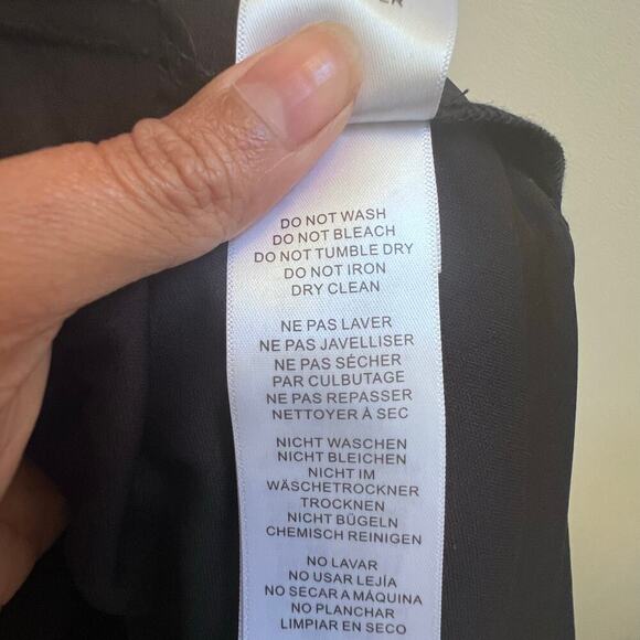 Adrianna Papell V-Neck Floral Printed Tulle Gown Party Dress Slit Women's Sz 10 - Picture 8 of 8